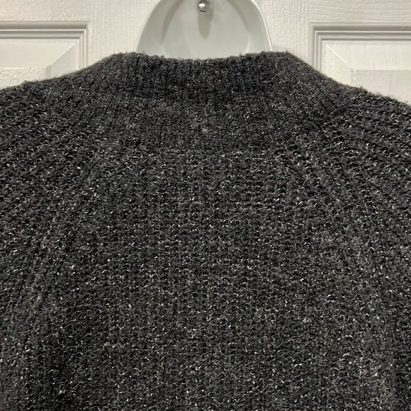 Zara Black Oversized V Neck Sweater Dress Size M - Picture 7 of 12